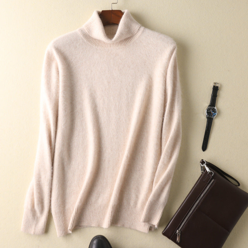 Loose and thick plus size warm wool  sweater