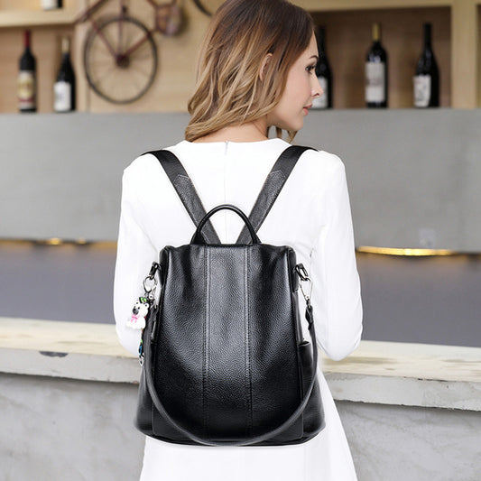 Fashion Backpack Genuine Leather Women