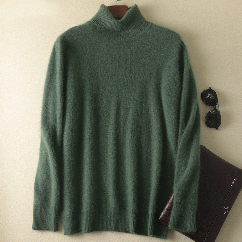 Loose and thick plus size warm wool  sweater