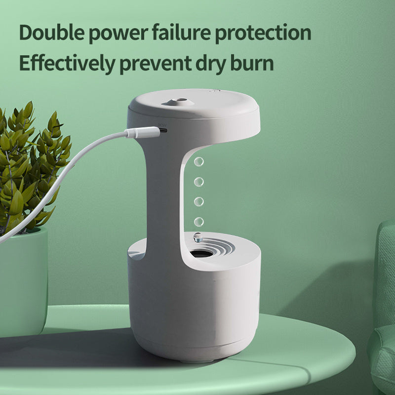 Anti Gravity Water Drop Aroma Diffuser - Single Arm New Design - Air Humidifier - Yoga Diffuser