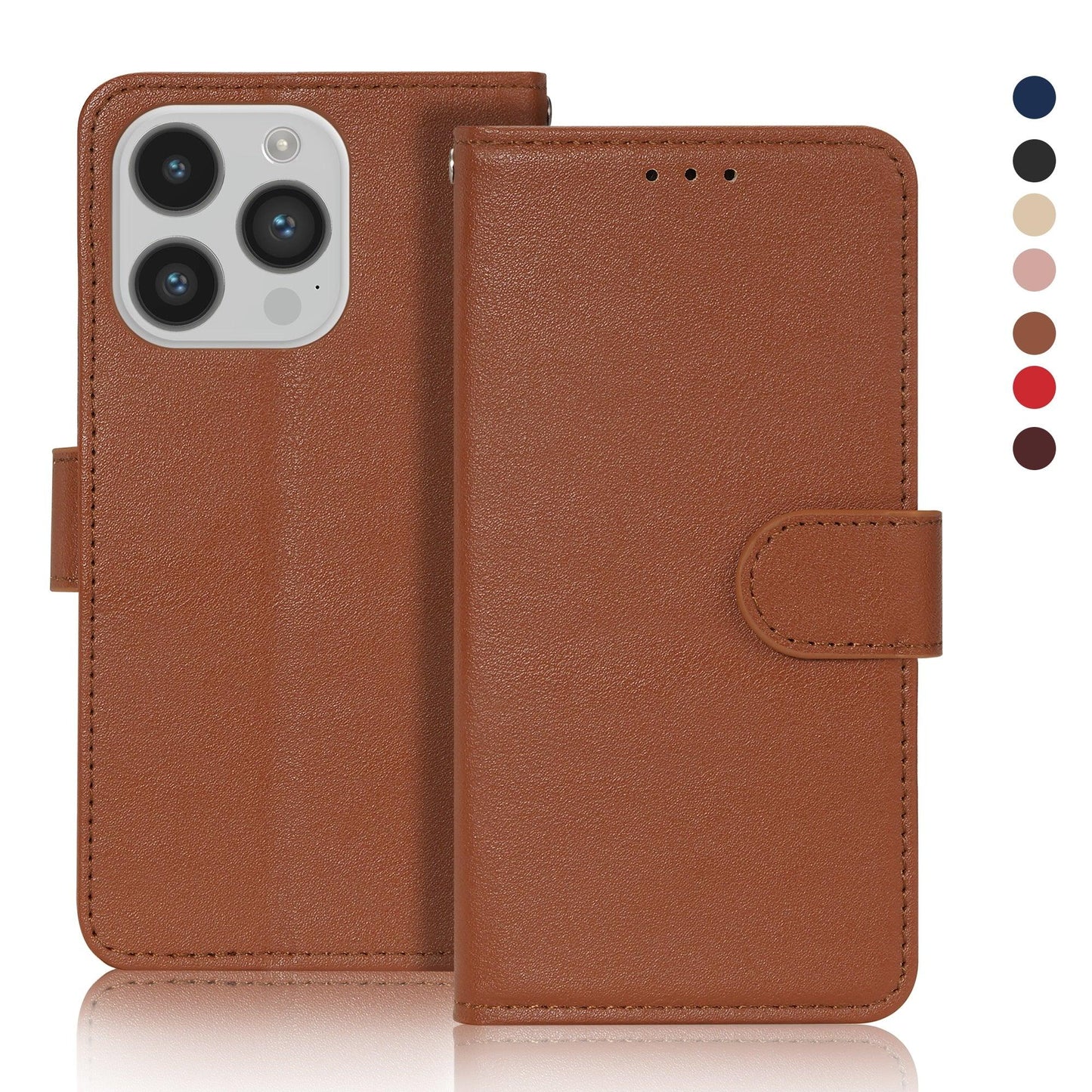 Leather Wallet Card Holder Case For iPhone X XR XS Max 7 8 6 6s Plus 5 5s SE 2020 Flip Stand Case