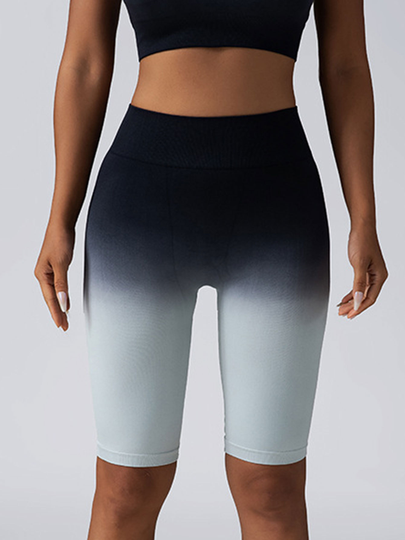 3 Pack Women Workout Shorts Scrunch Shorts Seamless High Waisted Contour Gym Yoga Biker Shorts - Image 3